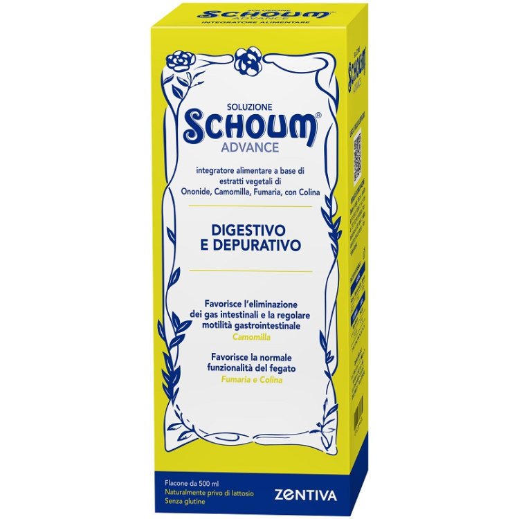 Zentiva Italia Soluzione Schoum Advance Integratore Digestivo Depurativo 500ml