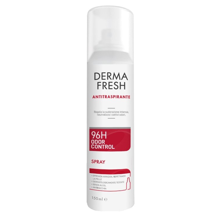 Dermafresh Deo 96h Odor Control Spray - Deodorante antitraspirante per sudorazione intensa - 150 ml