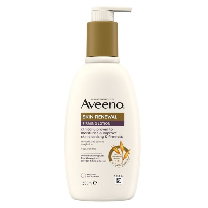 Aveeno Skin Renewal Lozione Corpo Rassodante - Crema corpo rassodante tonificante con Avena nutriente - 300 ml