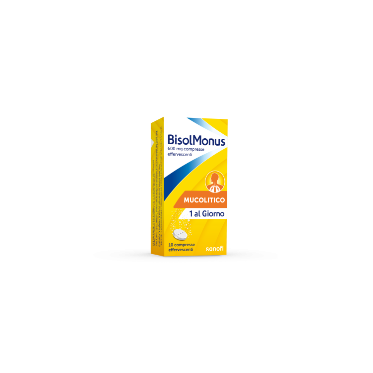 Bisolmonus 600 mg - Fluidificante dei muchi - 10 compresse effervescenti