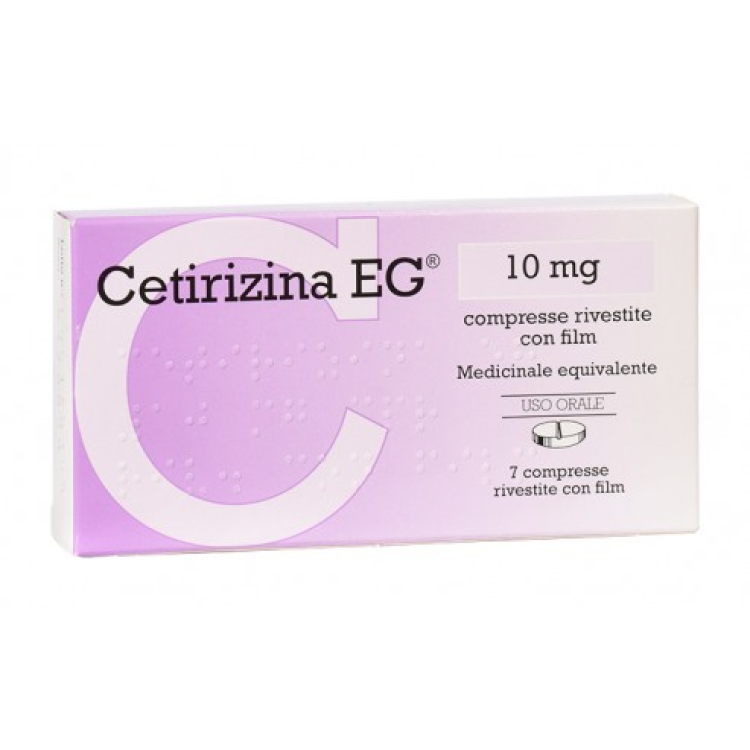 CETIRIZINA 10mg  7 Compresse EG