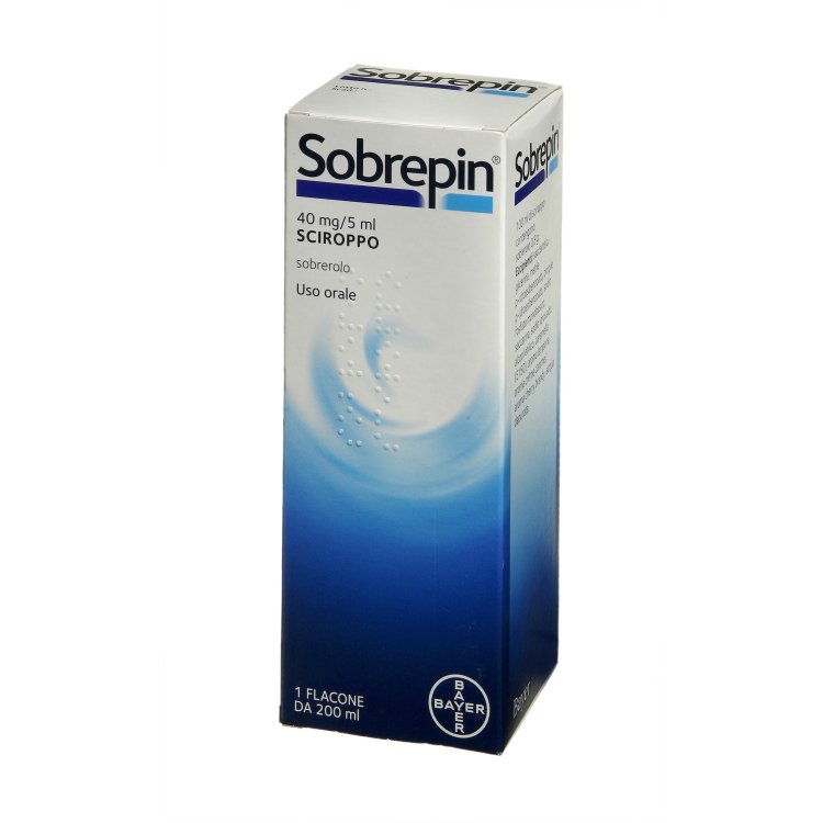 Sobrepin Sciroppo 40 mg/ 5 ml  - Mucolitico per tosse grassa - 200 ml