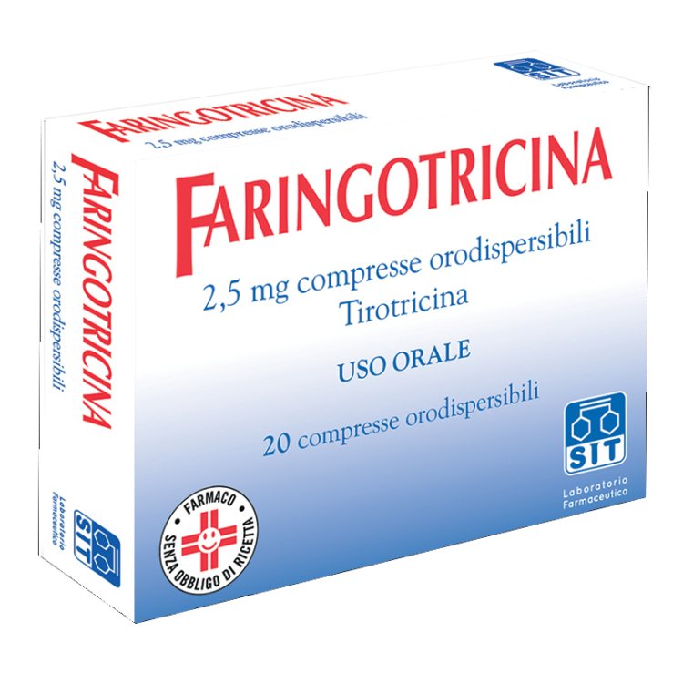 Faringotricina 20 compresse Oro 2,5mg