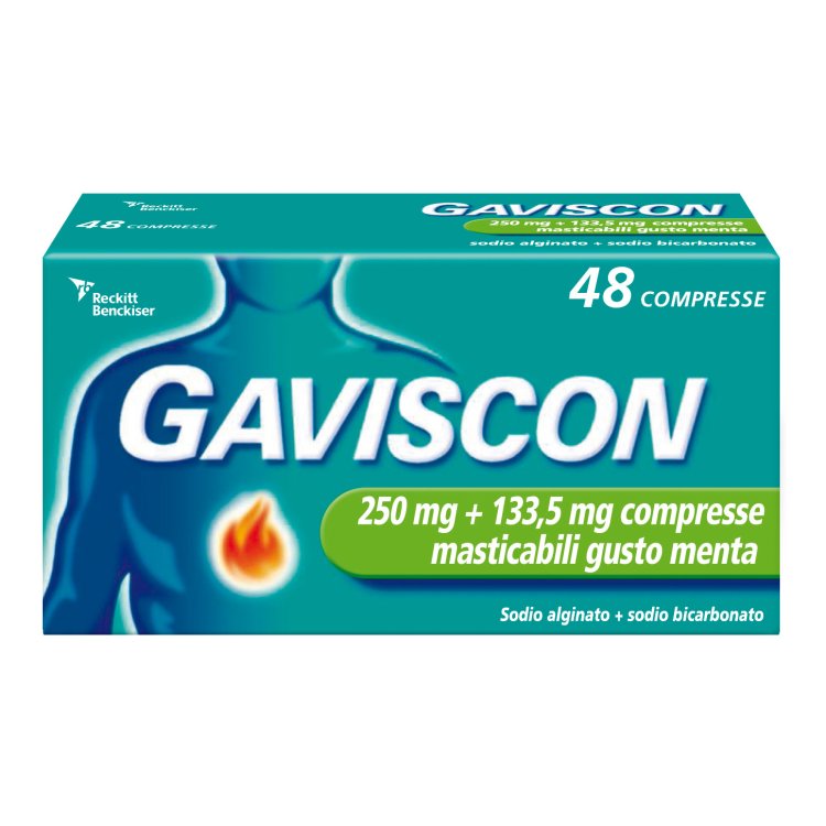 Gaviscon*48Compresse Ment250+133,5mg