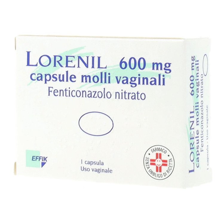 Lorenil 600 mg - Antimicotico per il trattamento delle candidosi vaginali - 1 ovulo vaginale Lorenil 600 mg - Antimicotico per il trattamento delle candidosi vaginali - 1 ovulo vaginale