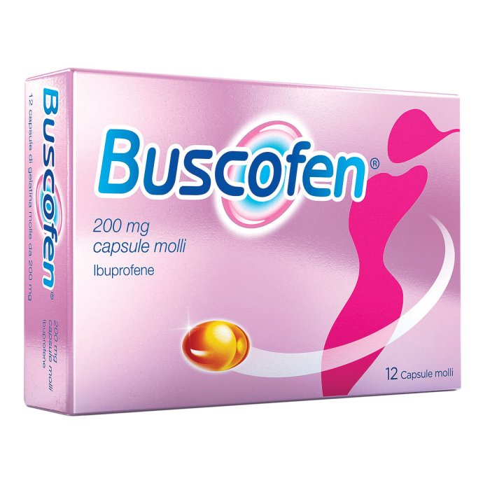 Buscofen 12 capsule Molli 200 mg Buscofen 12 capsule Molli 200 mg
