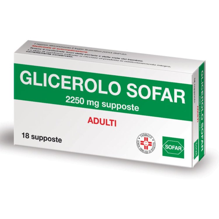 GLICEROLO*18Supp.Ad.2250mgALFA
