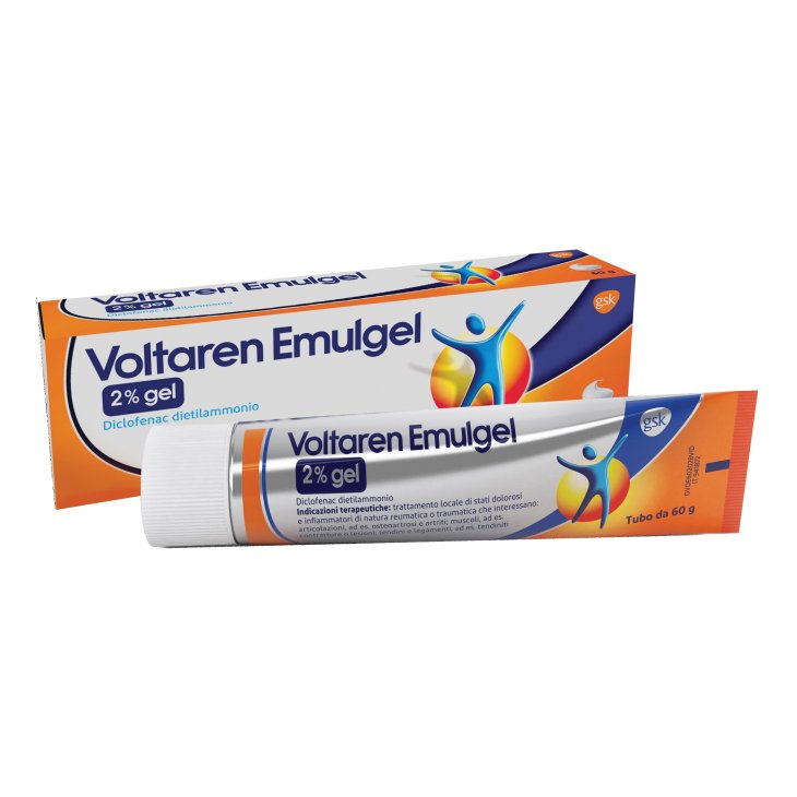 Voltaren Emulgel 2% - Gel antidolorifico per dolori articolari e muscolari - 60 g