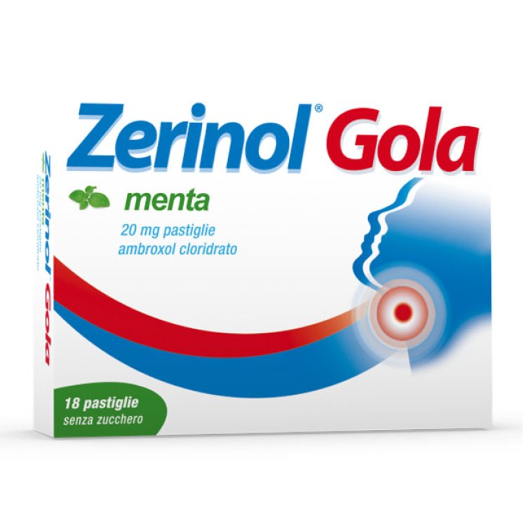 Zerinol Gola 18 pastiglie 20mg gusto menta