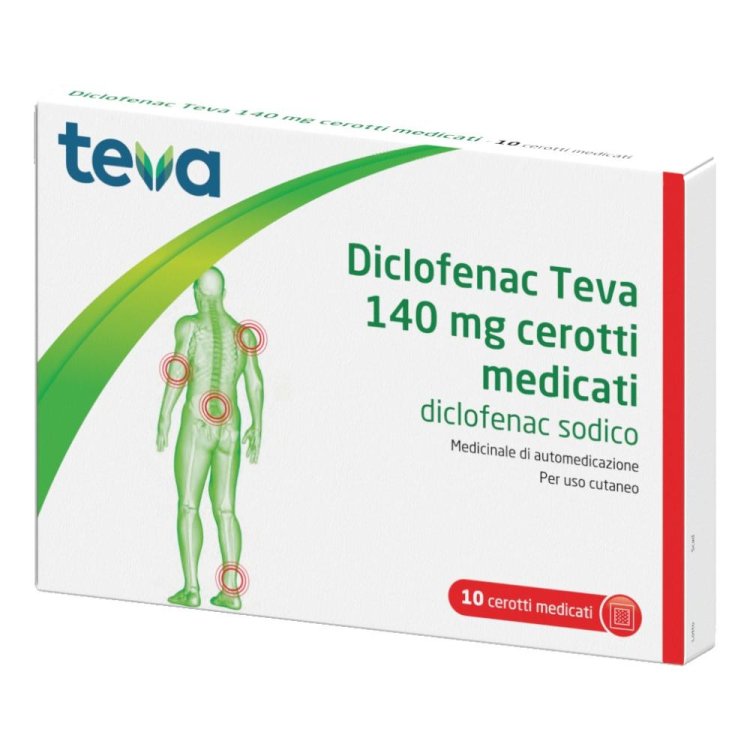 DICLOFENAC 140mg10Cer.Med.TEVA