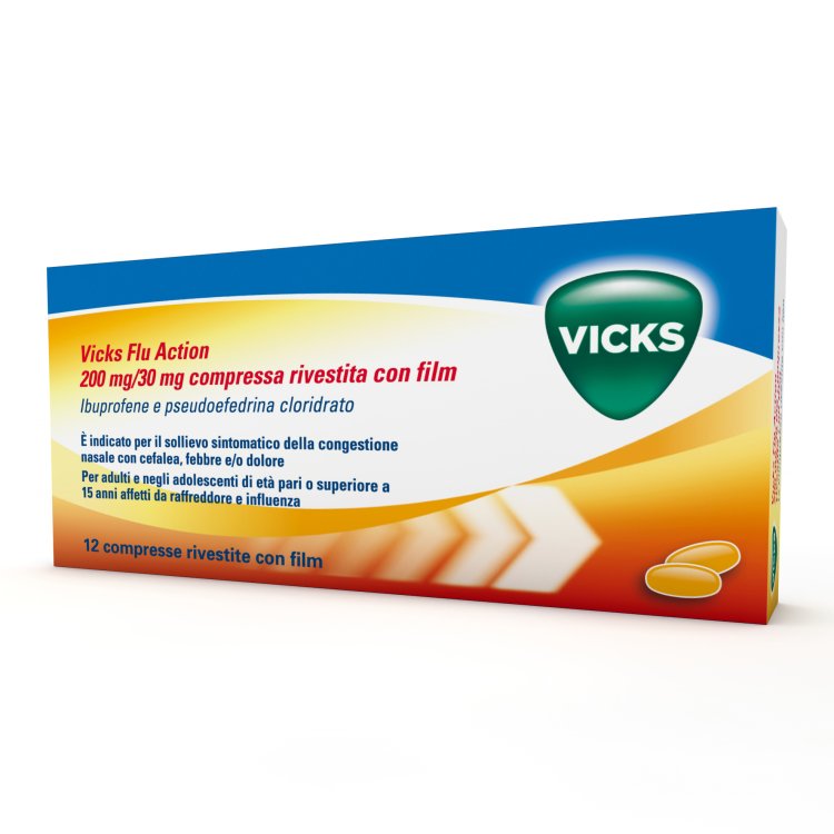VICKS Flu Action 12Compresse200+30mg