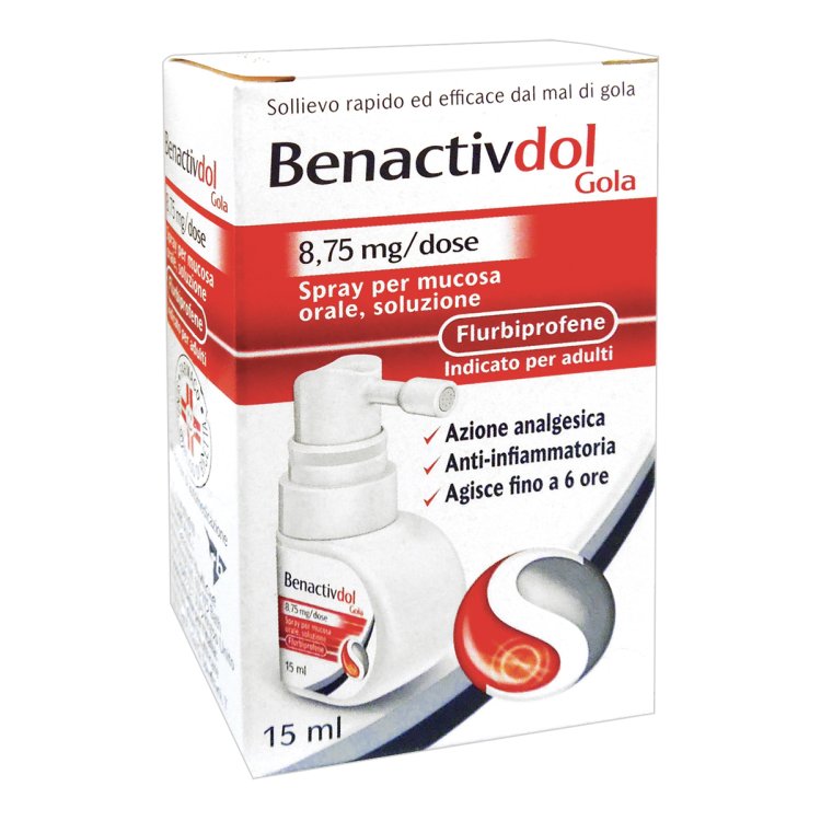 Benactivdol Gola Spray Orale 15 ml 8,75 mg