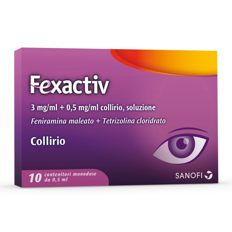 Fexactiv Collirio Monodose 10 Flaconcini 0,5 ml
