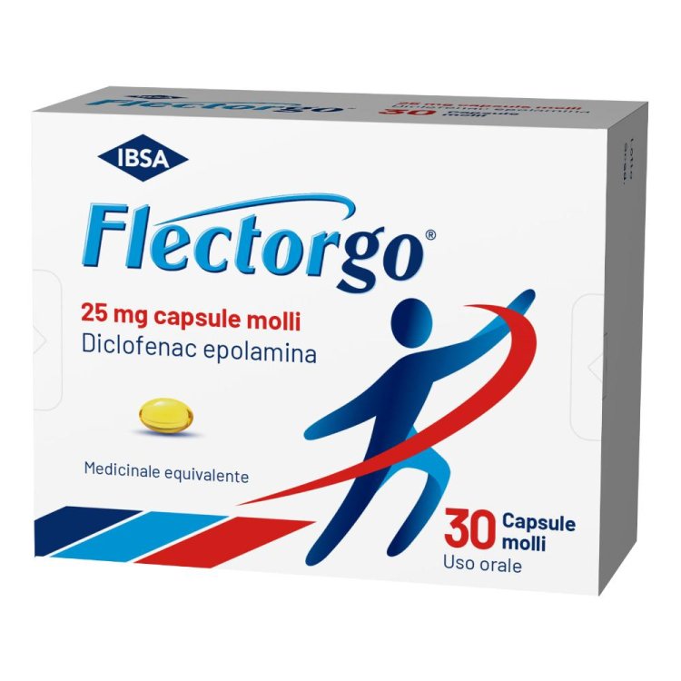 Flectorgo - Per il trattamento di dolori lievi e moderati - 30 capsule molli 25 mg