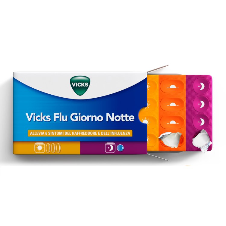 VICKS Flu Giorno/Notte 12+4Compresse