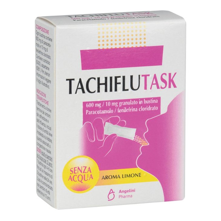 Tachiflutask - Per il trattamento dei sintomi di raffreddore ed influenza - 10 buste senza acqua