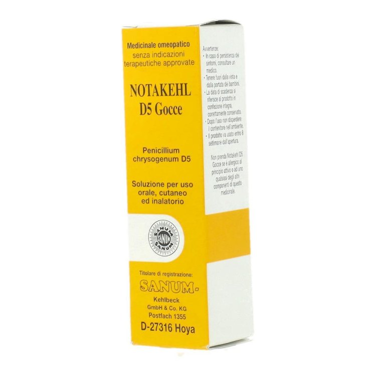IMO SANUM NOTAKEHL D5 Gocce 10ml