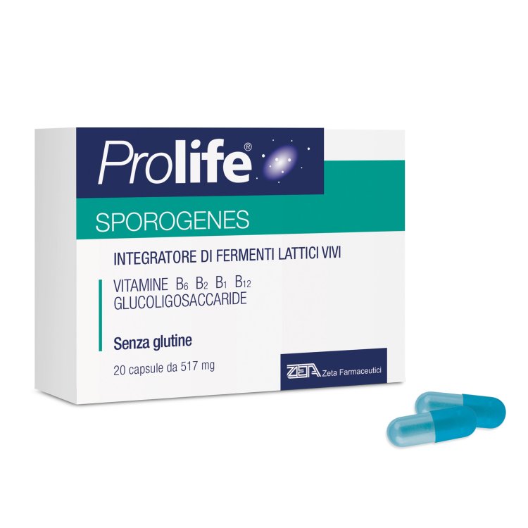 Prolife Sporogenes - Integratore a base di fermenti lattici vivi - 20 capsule