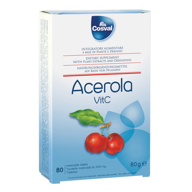 ACEROLA + Vitamina C 80 Tavolette 75g COSVAL