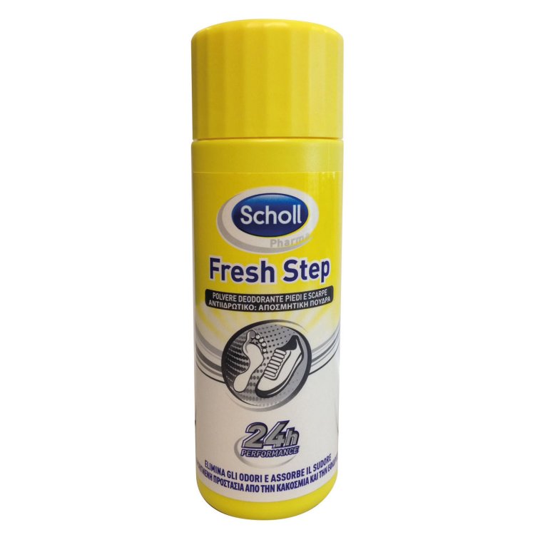 Scholl Fresh Step Polvere Deodorante Scarpe e Piedi 24 ore 75 g