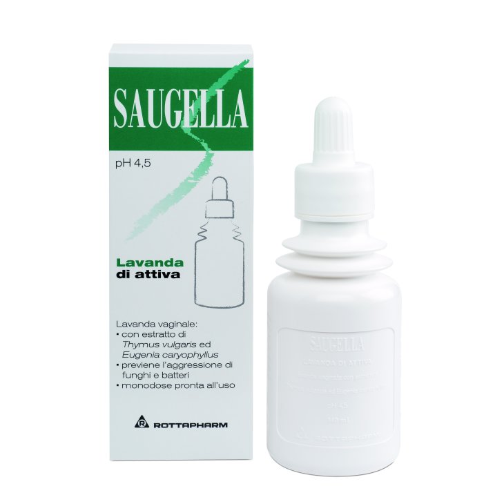 Saugella Attiva Lavanda Vaginale 4 Flaconi da 140 ml