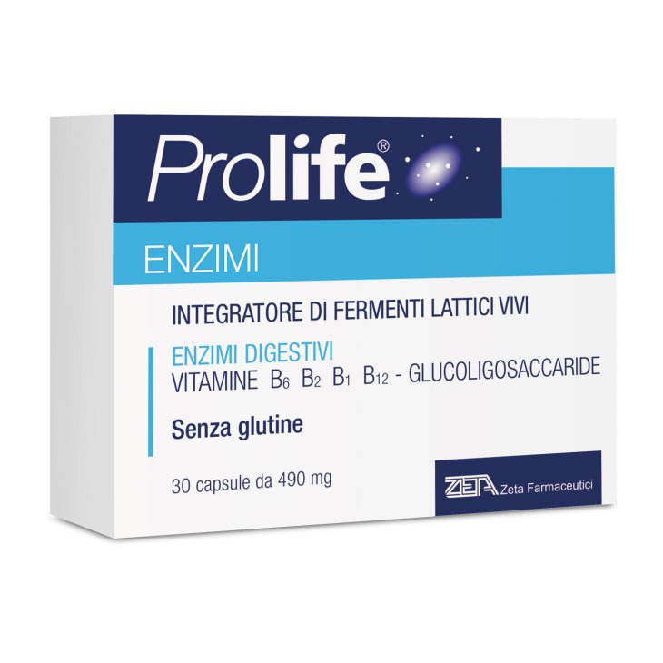 Prolife Enzimi - Integratore con enzimi a funzione digestiva - 30 capsule