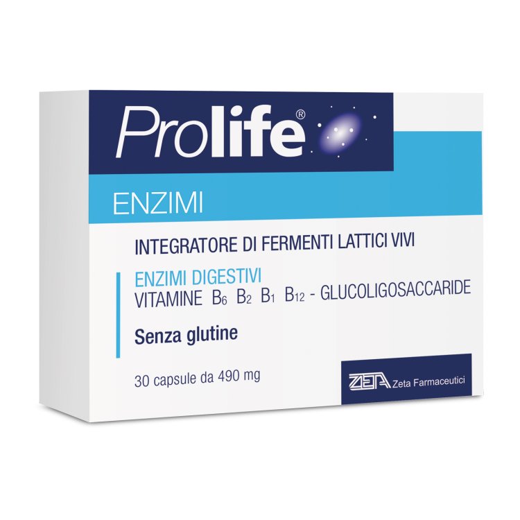 Prolife Enzimi - Integratore con enzimi a funzione digestiva - 30 capsule