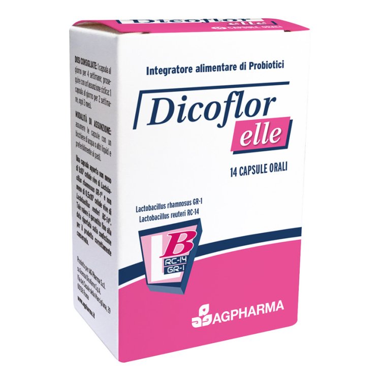 Dicoflor Elle - Integratore per la flora batterica intestinale della donna - 14 capsule