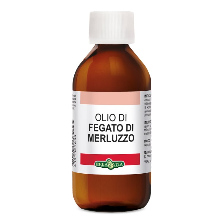 OLIO di Fegato di Merluzzo 100ml ErbaVita