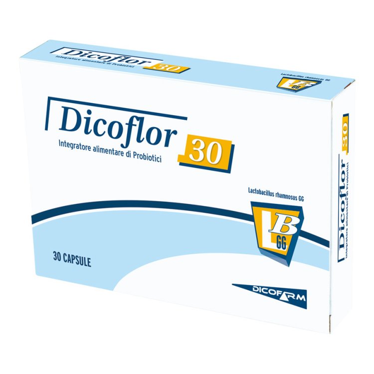 Dicoflor 30 - Integratore per l'equilibrio della flora batterica intestinale - 30 capsule