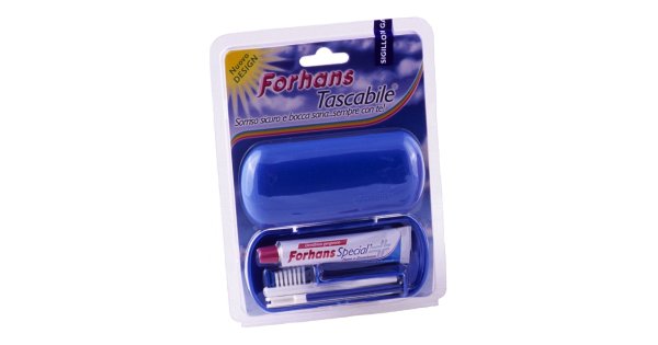 Dentifricio tascabile da viaggio aereo 2X 12ml Forhans fluoro e  zincocloruro - Farmacia Spargoli Mario