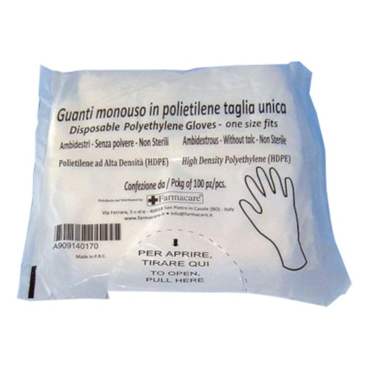 GUANTI Monouso PVC 100pzF/CARE