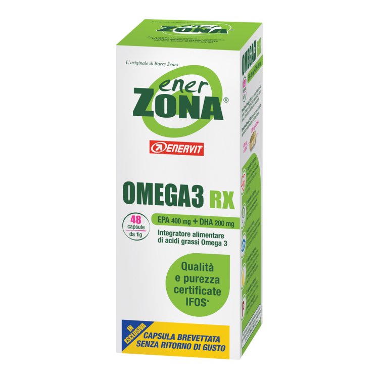 ENERZONA Omega 3 RX Integratore Alimentare 48 Capsule 1g