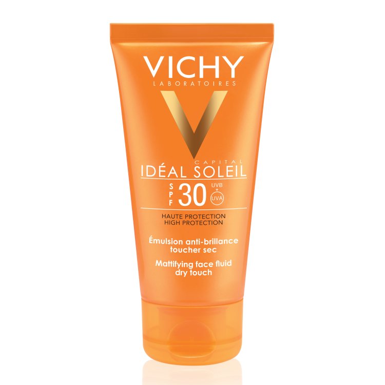 Ideal Soleil Crema viso Dry Touch SPF 30 Protezione solare alta 50 ml