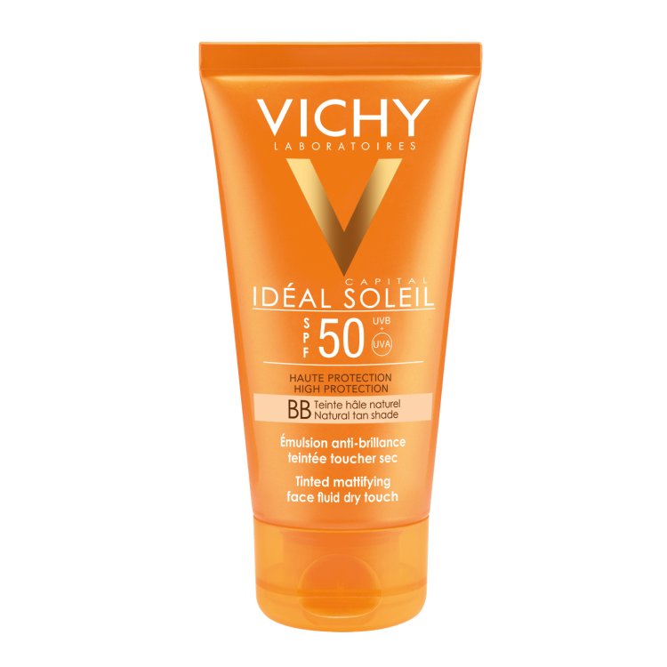 Ideal Soleil BB Emulsione colorata Dry Touch SPF 50 Protezione molto alta 50ml