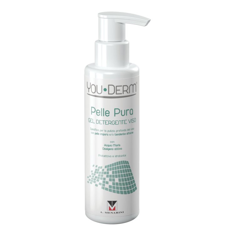 Youderm Pelle Pura Gel Detergente Viso - Detergente viso per pelle impura e a tendenza acneica - 200 ml