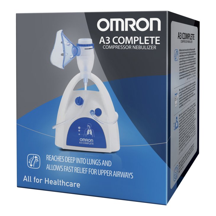 Omron Nebulizzatore Aerosol A3 Complete + Doccia Nasale