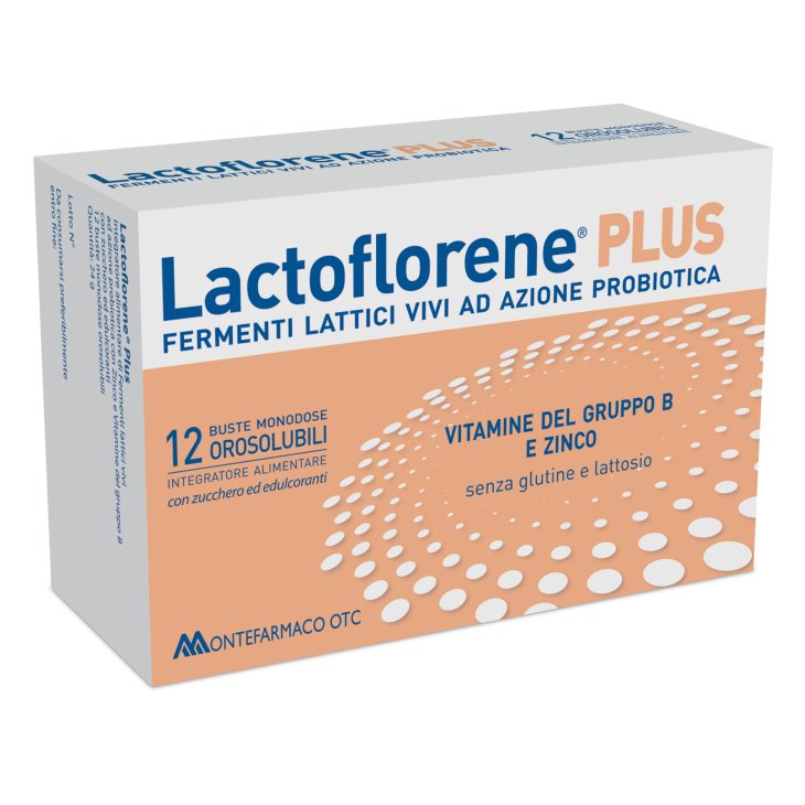 Lactoflorene PLUS - Integratore a base di fermenti lattici vivi - 12 bustine orosolubili