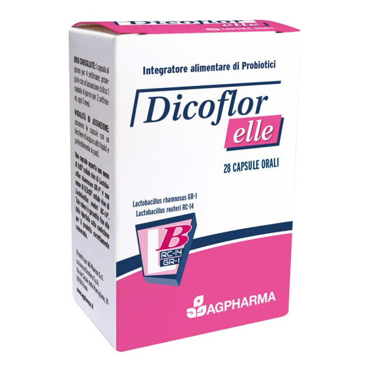 Dicoflor Elle - Integratore per la flora batterica intestinale della donna - 28 capsule