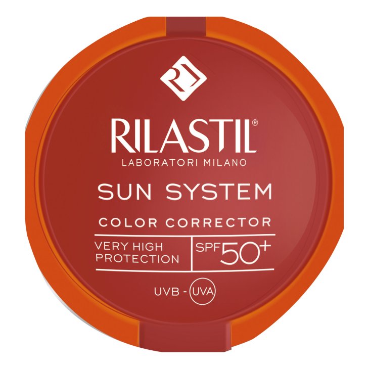 Rilastil Sun System Fondotinta Compatto SPF 50+ Colore Beige Protezione Solare Alta 10 g