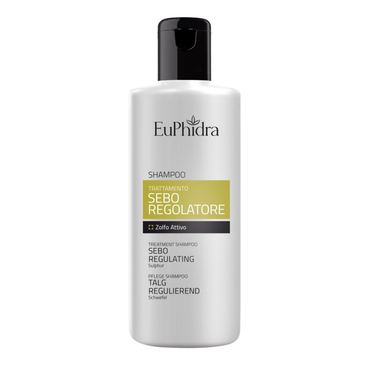 Euphidra Shampoo Seboregolatore - Shampoo trattante per capelli grassi - 200 ml