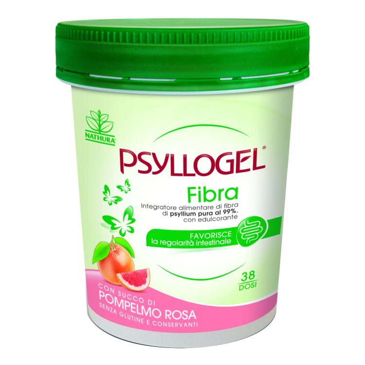 Psyllogel Fibra - Integratore per la regolarità intestinale - Gusto Pompelmo Rosa - Vaso da 170 g