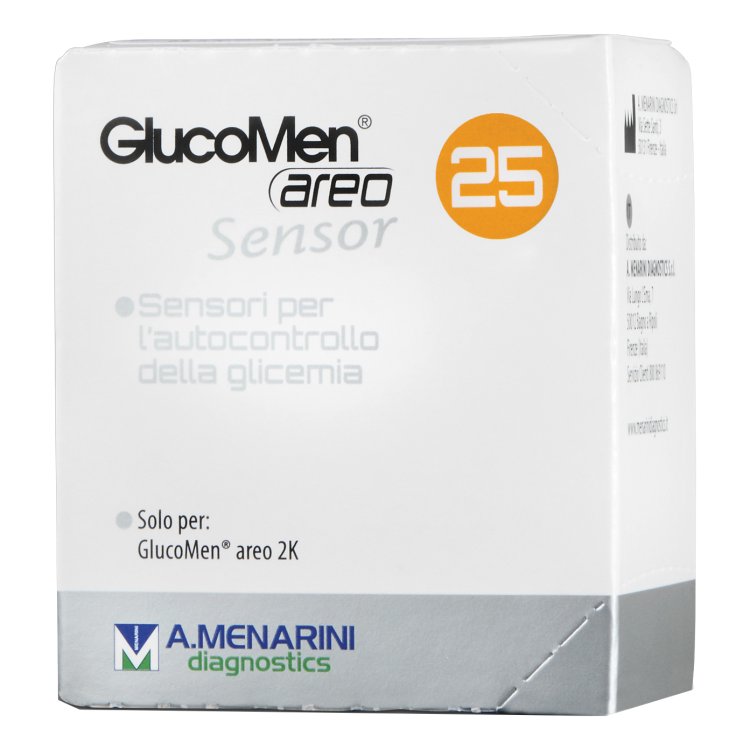 GLUCOMEN Areo Sensor 25 Strisce per Glicemia