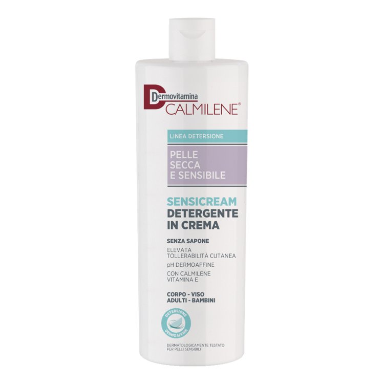 Dermovitamina Calmilene Sensicream Detergente in Crema - Detergente delicato per pelle secca a tendenza atopica - 500 ml