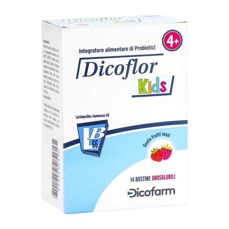 Dicoflor Kids - Integratore per l'equilibrio della flora batterica intestinale - 14 bustine orosolubili