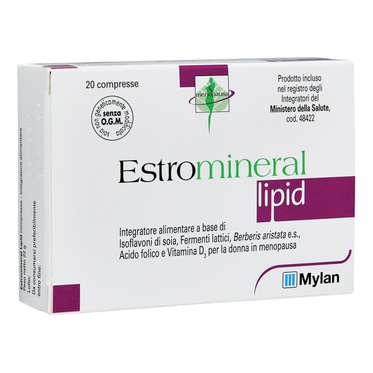 Estromineral Lipid - Integratore per donne in menopausa - 20 compresse