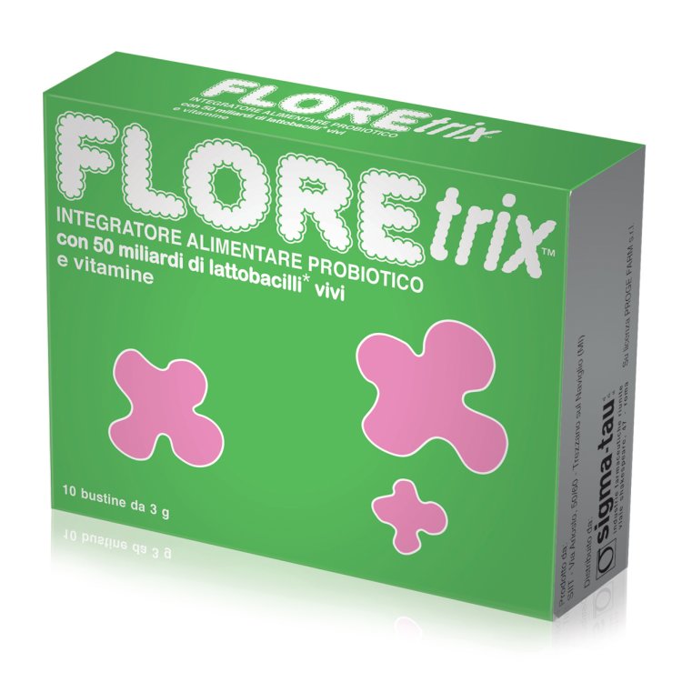 Floretrix - Integratore per l'equilibrio della flora batterica - 10 bustine