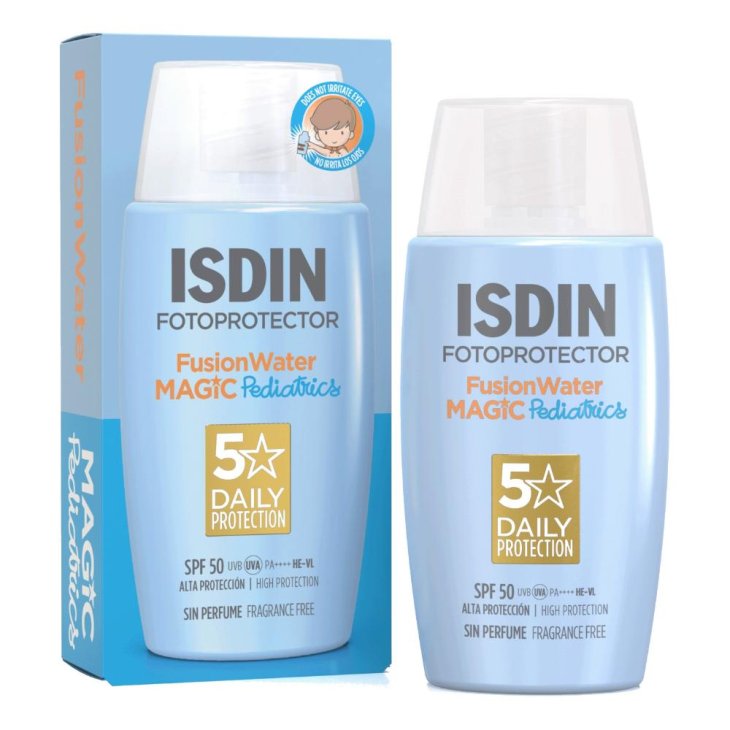 Isdin Fotoprotector Fusion Water Pediatrics SPF50+ - Protezione solare viso per bambini e neonati - 50 ml Isdin Fotoprotector Fusion Water Pediatrics SPF50+ - Protezione solare viso per bambini e neonati - 50 ml