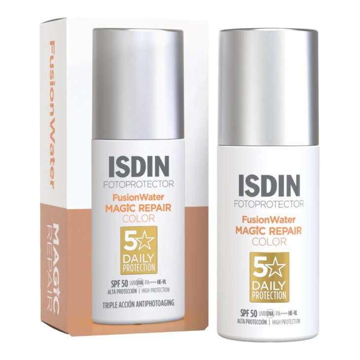Isdin Fotoprotector Fusion Water Magic Repair Color SPF 50 - Fotoprotezione colorata anti age - 50 ml Isdin Fotoprotector Fusion Water Magic Repair Color SPF 50 - Fotoprotezione colorata anti age - 50 ml