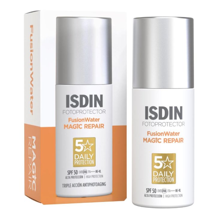 Isdin Fotoprotector Fusion Water Magic Repair SPF50 - Protezione solare viso ultra leggera - 50 ml Isdin Fotoprotector Fusion Water Magic Repair SPF50 - Protezione solare viso ultra leggera - 50 ml